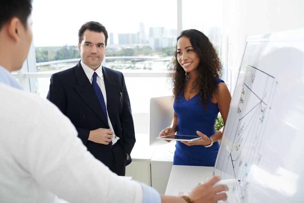 Meeting with customers